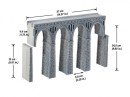 Noch 58660 Quarrystone Viaduct Hard Foam 37 x 4.4 x 24.5cm