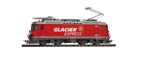 BEMO 1258 183 RhB Ge 4/4 II 623 Advertising Locomotive 'Glacier Express'