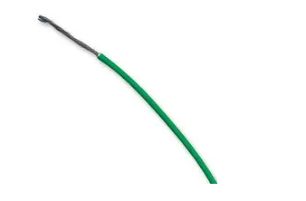 Stranded Equipment Wire, BS4808, PVC, Green, 0.75 mm, 100m