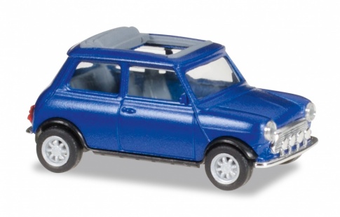 Herpa 038591 Mini Cooper - Blue Metallic