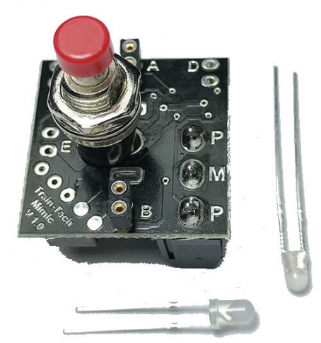 Train Tech MS2 Mimic with Push Button & Plug in LEDs