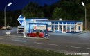 Kibri 38544 Historical Petrol Station ARAL incl. LED Lighting - HO Functional Kit