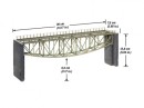 Noch N67027 Fishbelly Bridge Laser Cut Kit 36cm