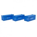 ACCURASCALE - ACC2256GYPB - 3 British Gypsum 20' Containers - Blue