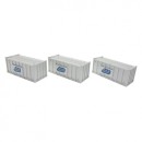 ACCURASCALE - ACC2255GYPA - 3 British Gypsum 20' Containers - White