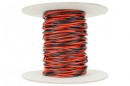 DCC Concepts Twisted Bus Wire 25m of 1.5mm (15g) Twin Red/Black