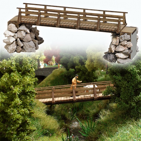 Busch 1497 Wooden Foot Bridge Laser-cut