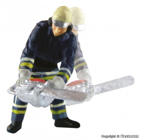 Viessmann 1541 Fireman with Chain Saw - Moving HO