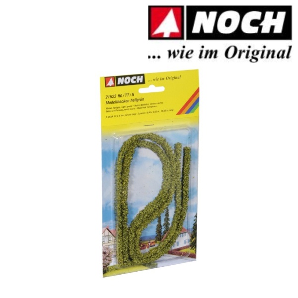 Noch 21522 Light Green Model Hedges 5x1x0.6cm (2)