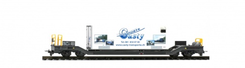 Bemo 2289 115 Sbk-v 7705 with reefer container 'Casty'