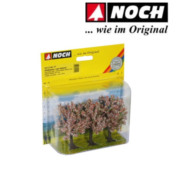 Noch 25112 Pink Fruit (3) Classic Trees 8cm