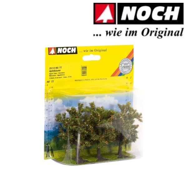 Noch 25113 Apple (3) Classic Trees 8cm