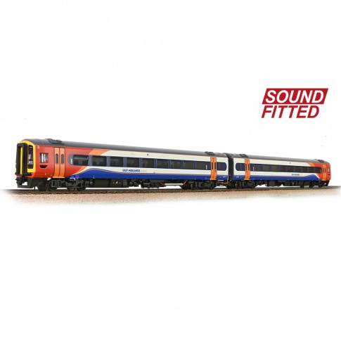 Bachmann 31-518SF Class 158 2-Car DMU 158773 East Midlands Trains With Sound Fitted