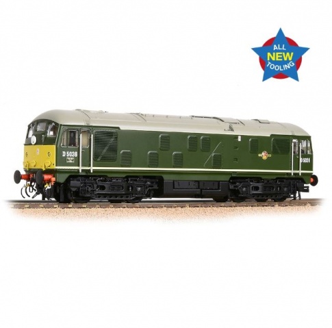 Bachmann 32-415 Class 24/0 D5036 Disc Headcode BR Green (Small Yellow Panels)