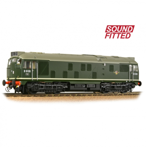 Bachmann 32-440SF Class 24/1 D5135 BR Green (Late Crest)
