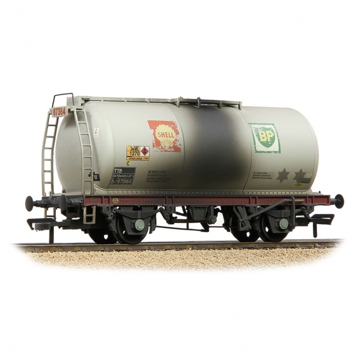 Bachmann 37-577C BR 45T TTA Tank Wagon Wagon 'Shell-BP' Grey [W]