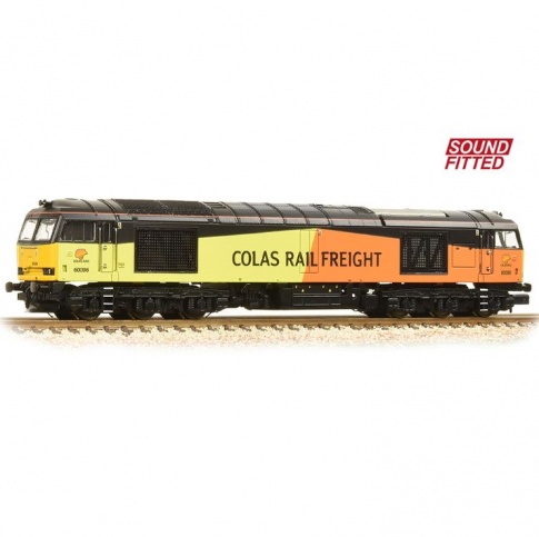 Graham Farish 371-358ASF Class 60 60096 Colas Rail Freight Sound-Fitted