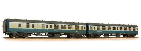 Bachmann 39-003 BR Mk1 BSK & SK 2-Coach Pack BR Blue & Grey (NSE) [PF] [W]