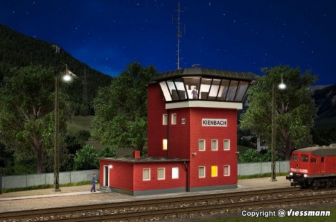 Kibri 39332 Signal Tower Kienbach HO - dcctrainautomation.co.uk