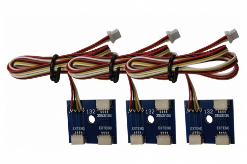 3x LONG (1 M) Cobalt-SS universal extension leads with Reverse connection option