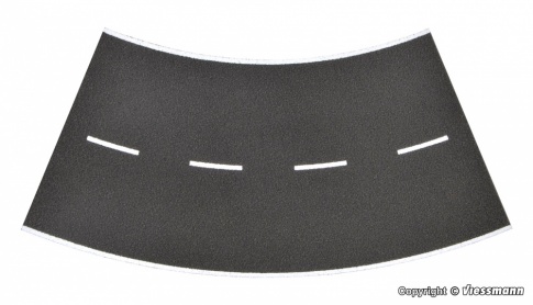 Vollmer 48266 H0 Street plate asphalt of Stone Art, 45°-curve, radius 15 cm