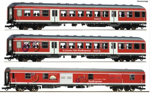 Roco 3 piece set: “Fahrrad Express”, DB AG