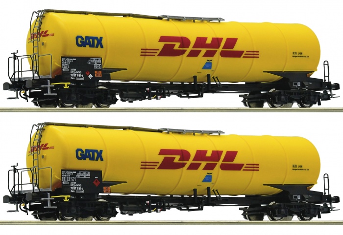 Roco 76024 Two wagon set of DHL tankers