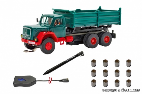 Viessmann CAR-Motion 8002 H0 CarMotion basic starter set, MAGIRUS DEUTZ 3-axle dump truck