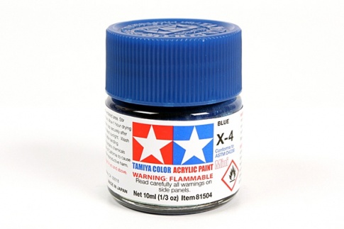 Tamiya MINI X-4  BLUE Acrylic Paint 10ml