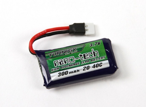 88955 Turnigy nano-tech 300mah 1S 20~40C Lipo Pack