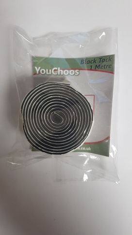 YouChoos Black Tack 1metre  Roll