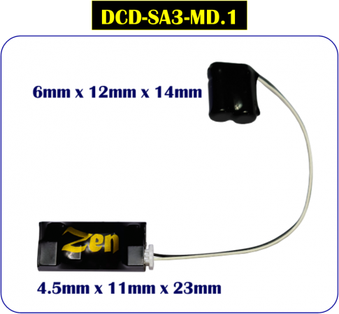 DCC Concepts DCD-SA3-MD.1 Zen 3-Wire Medium Stay Alive for Zen Black & Blue+ Decoders