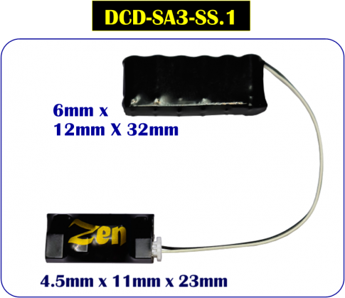 DCC Concepts DCD-SA3-SS.1Zen 3-Wire Super High-Power Stay Alive for Zen Black & Blue+ Decoders