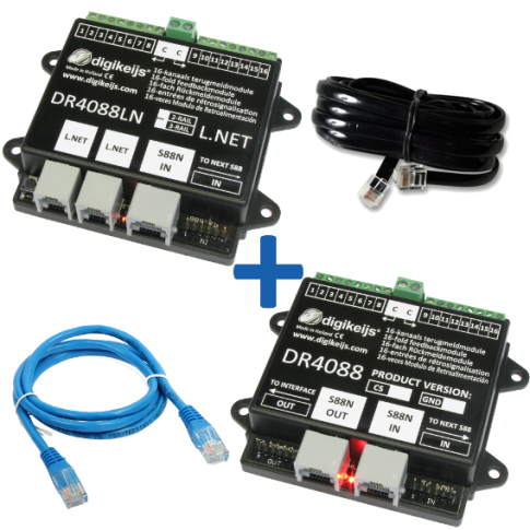 DR4088LN-GND_BOX LocoNet Complete Starter Kit with 32 reporting points