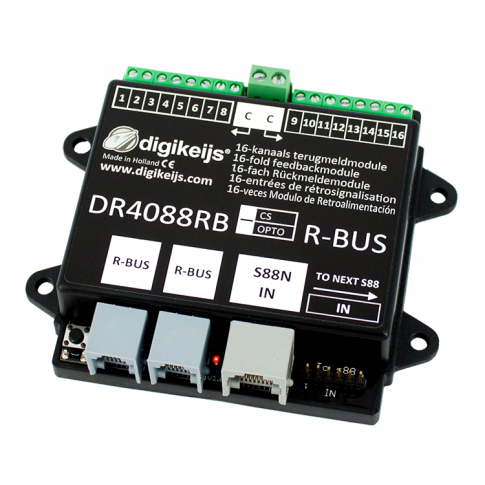 DR4088RB-OPTO 16-CHANNEL R-BUS FEEDBACK MODULE