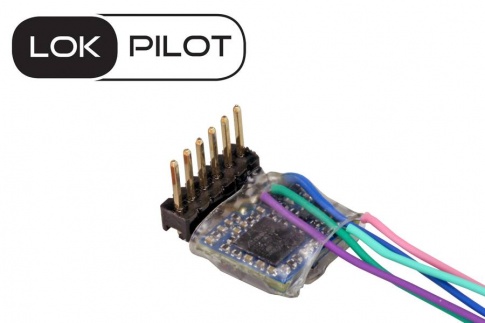 ESU 59837 LokPilot 5 micro DCC/MM/SX, 6-pin Direkt gewinkelt, Gauge N, TT