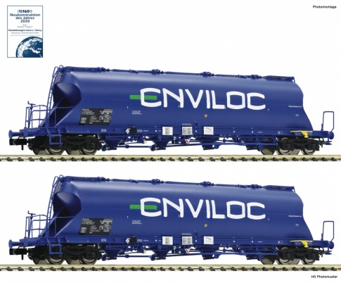 Fleischmann 849004 Silo Wagon 2 piece set ENVILOC