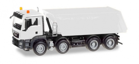 Herpa 013024 Minikit - MAN TGS M Euro 6 4 Axle Tipper White