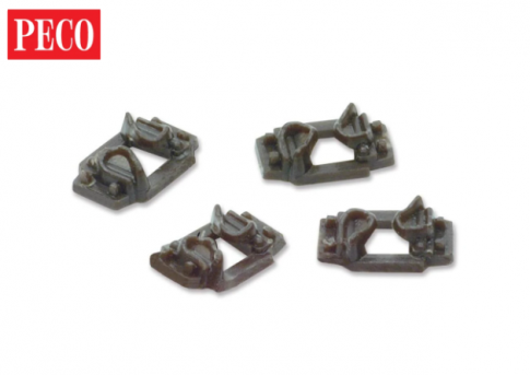 PECO IL-112 Pandrol Type Rail Fastenings, for OO Gauge Code 82 rail