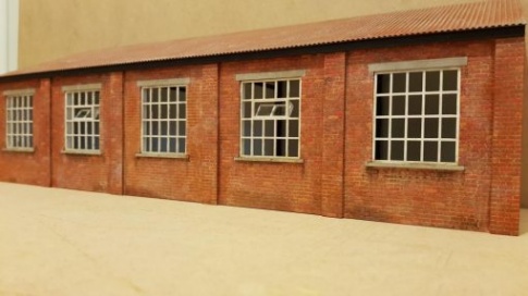 Railway Laser Lines RLL715BW Backscene Warehouse (Left Hand) O Gauge Kit