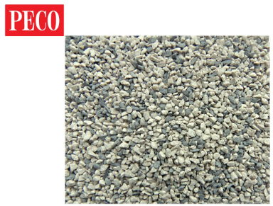 PECO - PS-307 P-Way Ballast, Grey Stone, Coarse Grade, Weathered