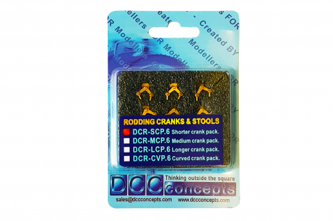 DCC Concepts Short Crank Pack 6 Cranks & Accessories