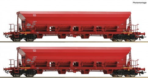 thumbnail image 2 of Fleischmann N Scale DB Self-Unloading Wagon Set – 3 Pieces – Spur N 5170002-2 2 of 3