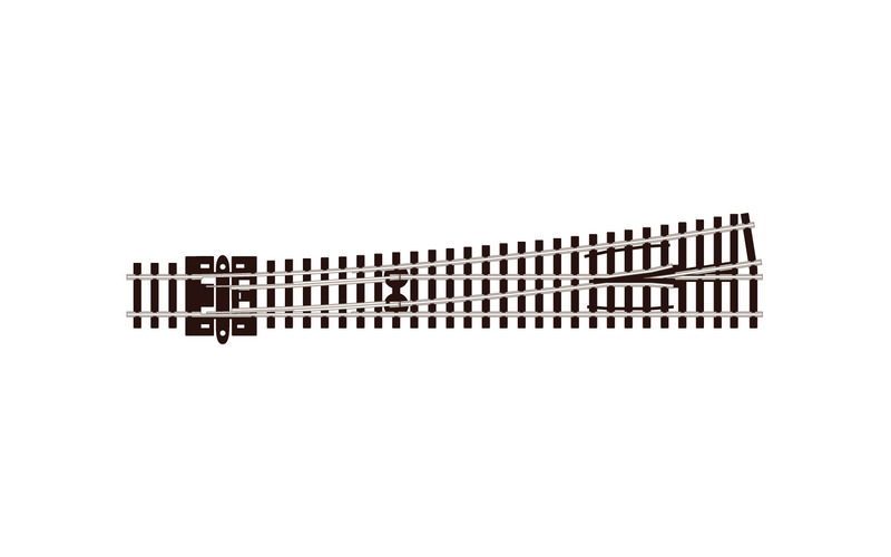 Peco Streamline SL-389 N Gauge Insulfrog Large Radius Turnout Left Hand
