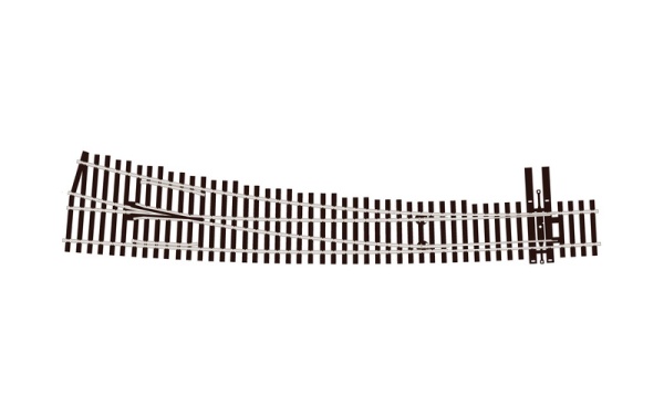 PECO SL-8376 Code 83 HO/OO Curved #7 Radius, Right Hand Insulfrog Turnout