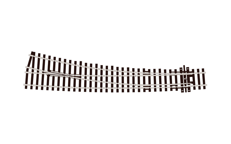 PECO SL-86 00/H0 Curved Double Radius Right Hand Point