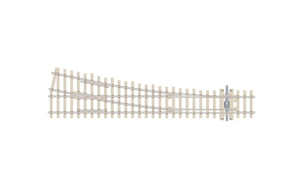 Peco Products SL-E1095 Code 75 Medium Radius Concrete sleeper turnout R/H