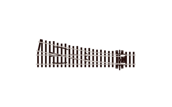 Peco SL-E191 OO/HO Code 75 Right Hand Small Radius Electrofrog Point