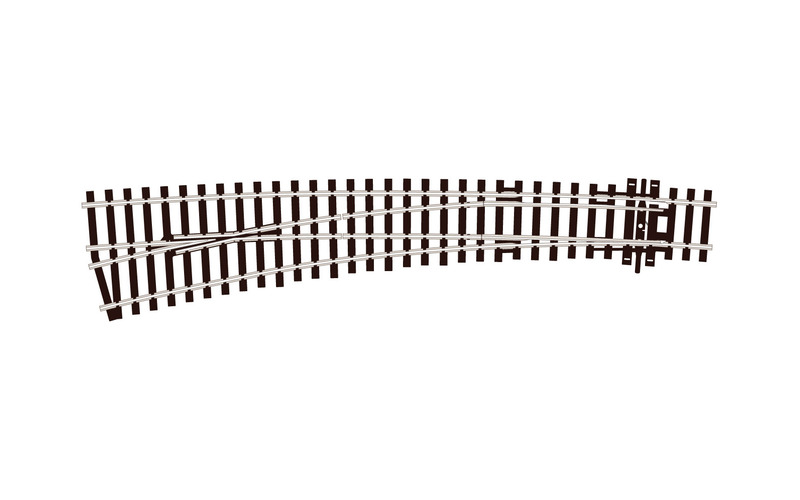 Peco SL-E87 - Large Radius Curved Left Hand Turnout