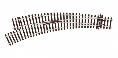 Peco SL-U77 Curved Turnout, Small Radius, Left Hand